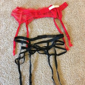 2 Victoria's Secret garter belts